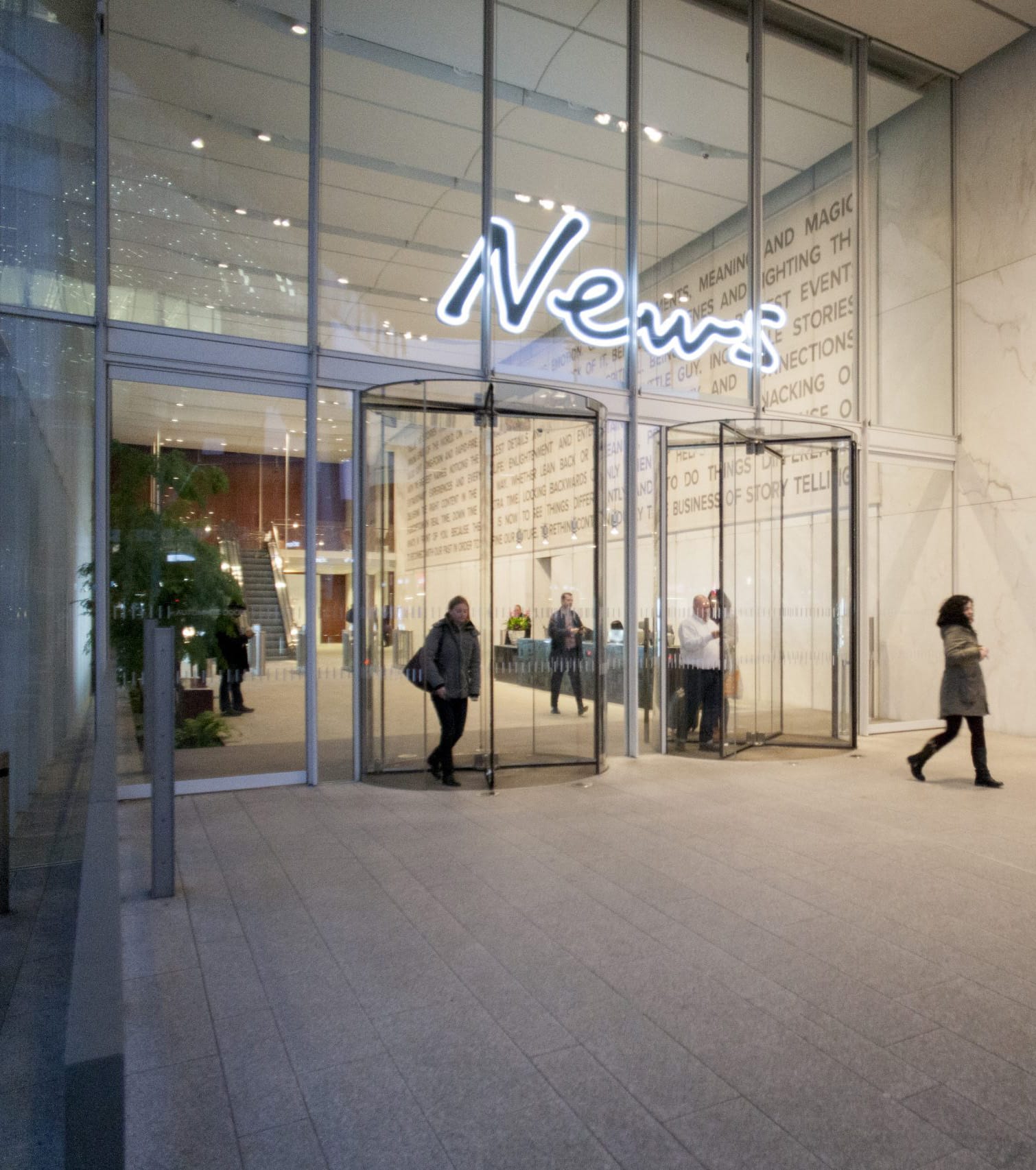 News Building Entrance