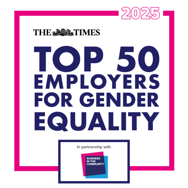 The Times Top 50 Employers for Gender Equality logo 2025